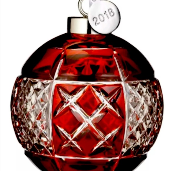RETIRED WATERFORD RUBY CRYSTAL ORNAMENT